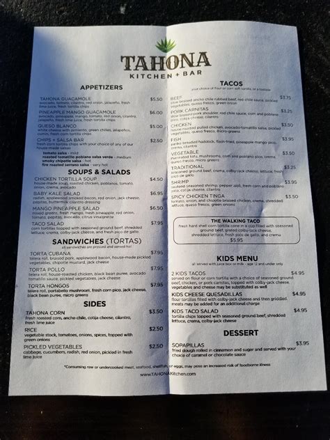 taco ash 3 4|tahona blue ash menu.